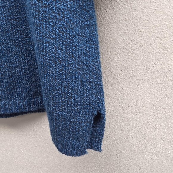 Karen Scott Sweater Womens XL Blue V Neck 3/4 Sleeve Textured Knit Pullover - Picture 5 of 9